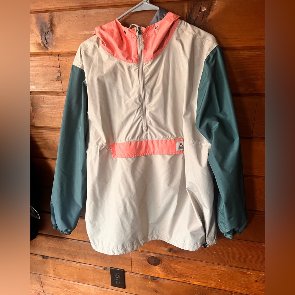 Colorblock Hooded Windbreaker Jacket
